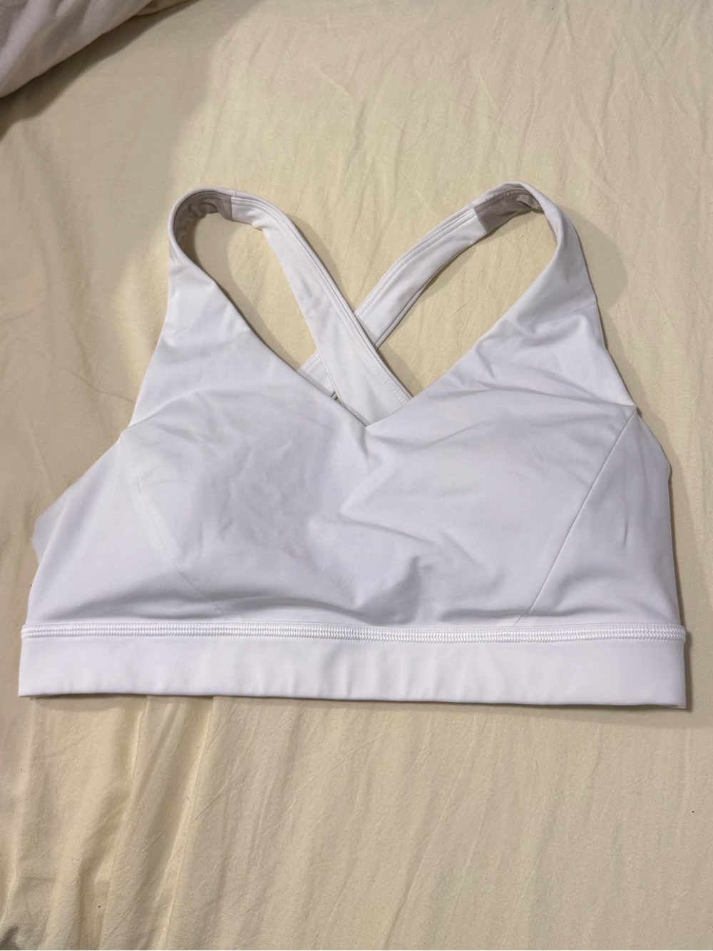 Envital White Lululemon sports bra size 8